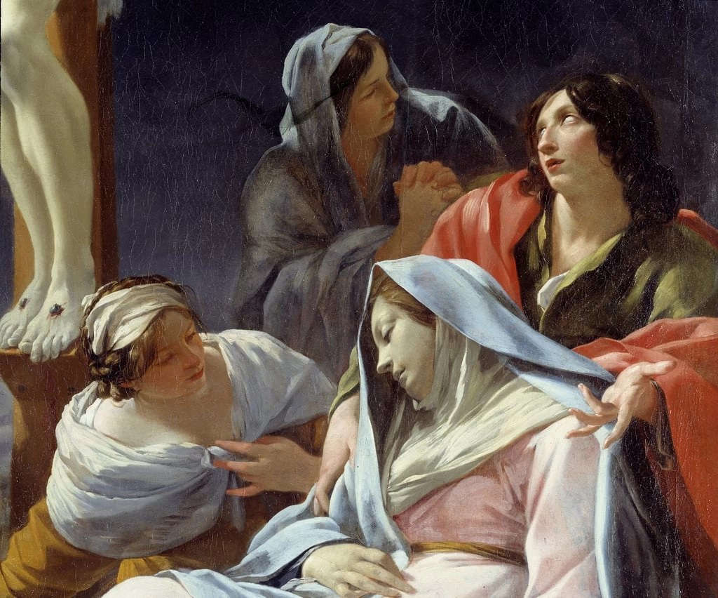 La crocifissione - Musee des Beaux, Arts, Lyon, dettaglio